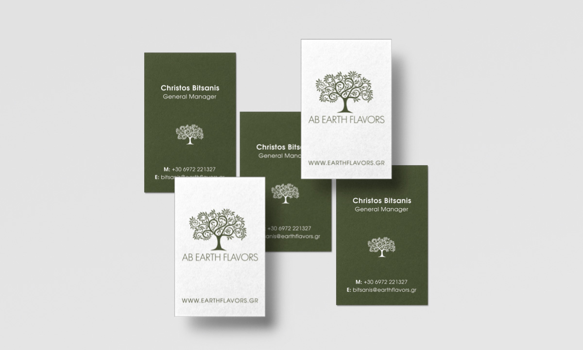 earthflavors business cards